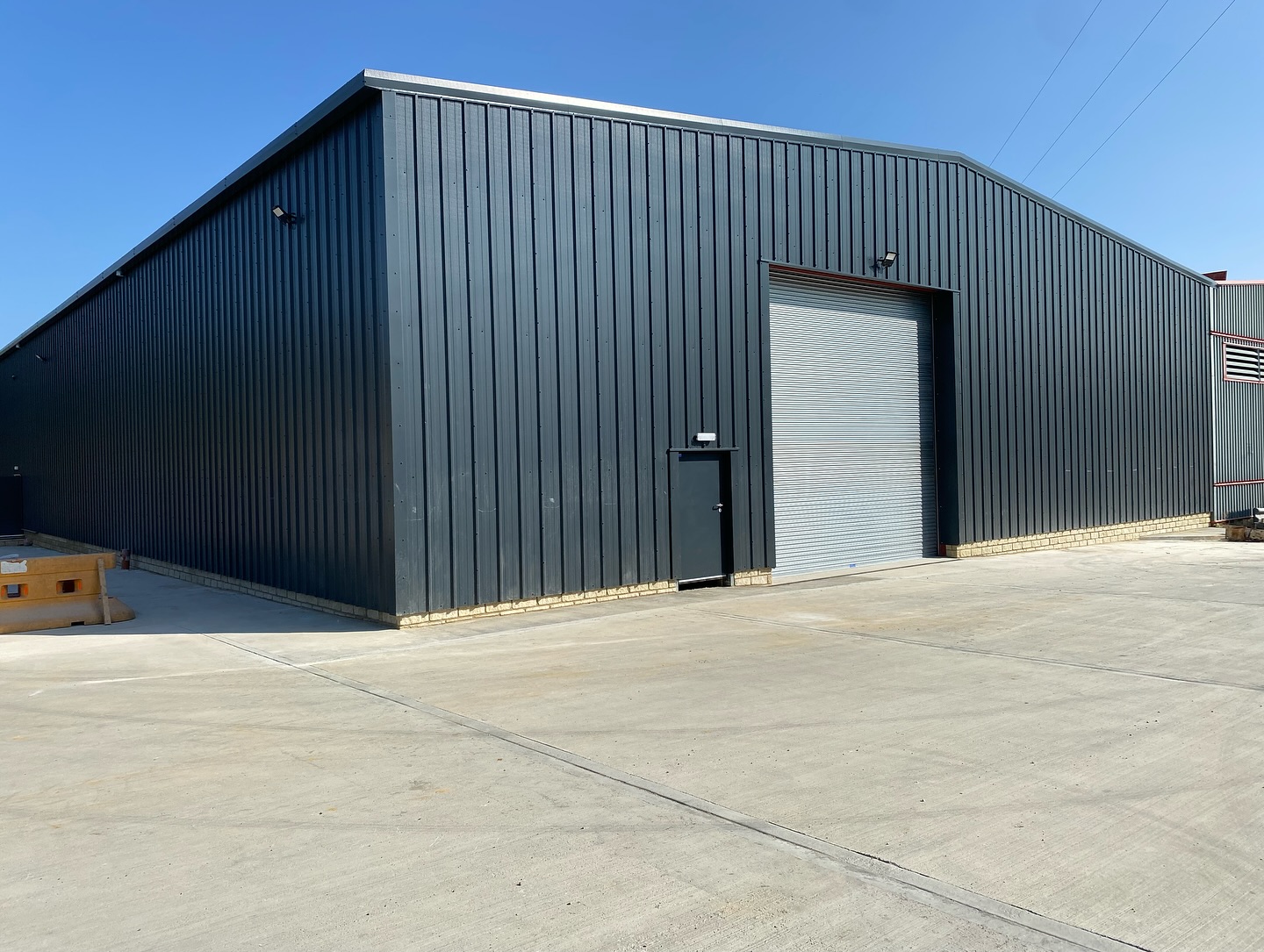 Commercial steel-clad building project by Spencer Building Services